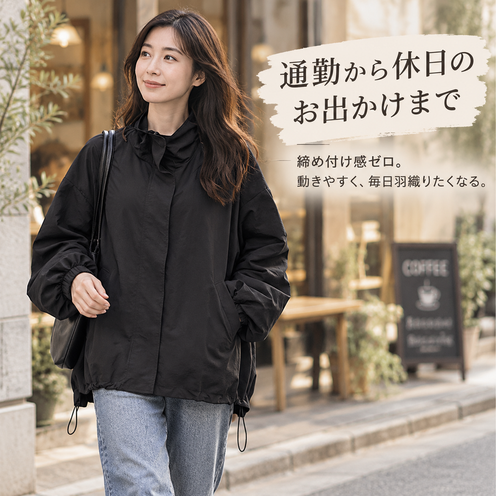 新作レディース春秋防風防水ゆったりジャケット