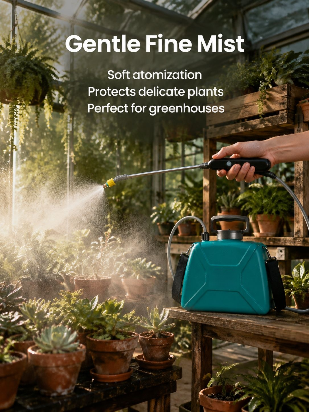 User-friendly electric sprayer for home gardening