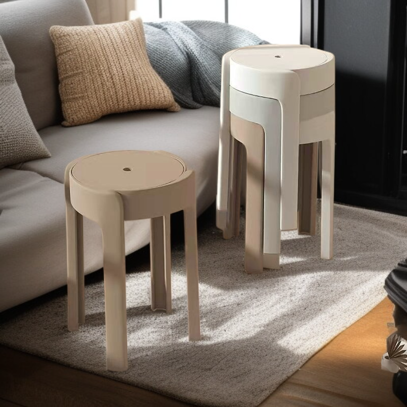 Silla de plástico gruesa para el hogar, estilo moderno y simple