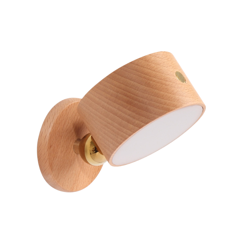 자석 원목 침대 옆 램프