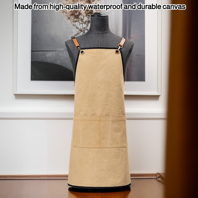 Double-strap sleeveless apron
