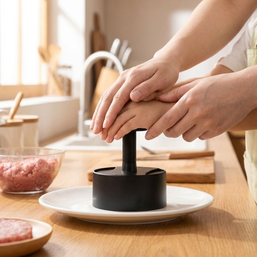 Robuste und langlebige Hamburger-Presse