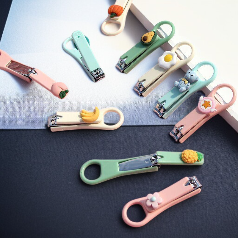 かわいいミニ爪切り漫画小さなシングル爪切りマニキュアツール