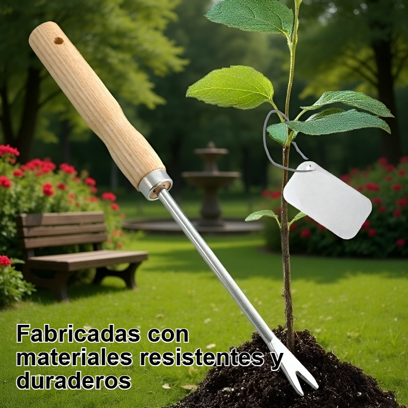 Herramientas de jardinería: palas para desherbar y aflojar la tierra