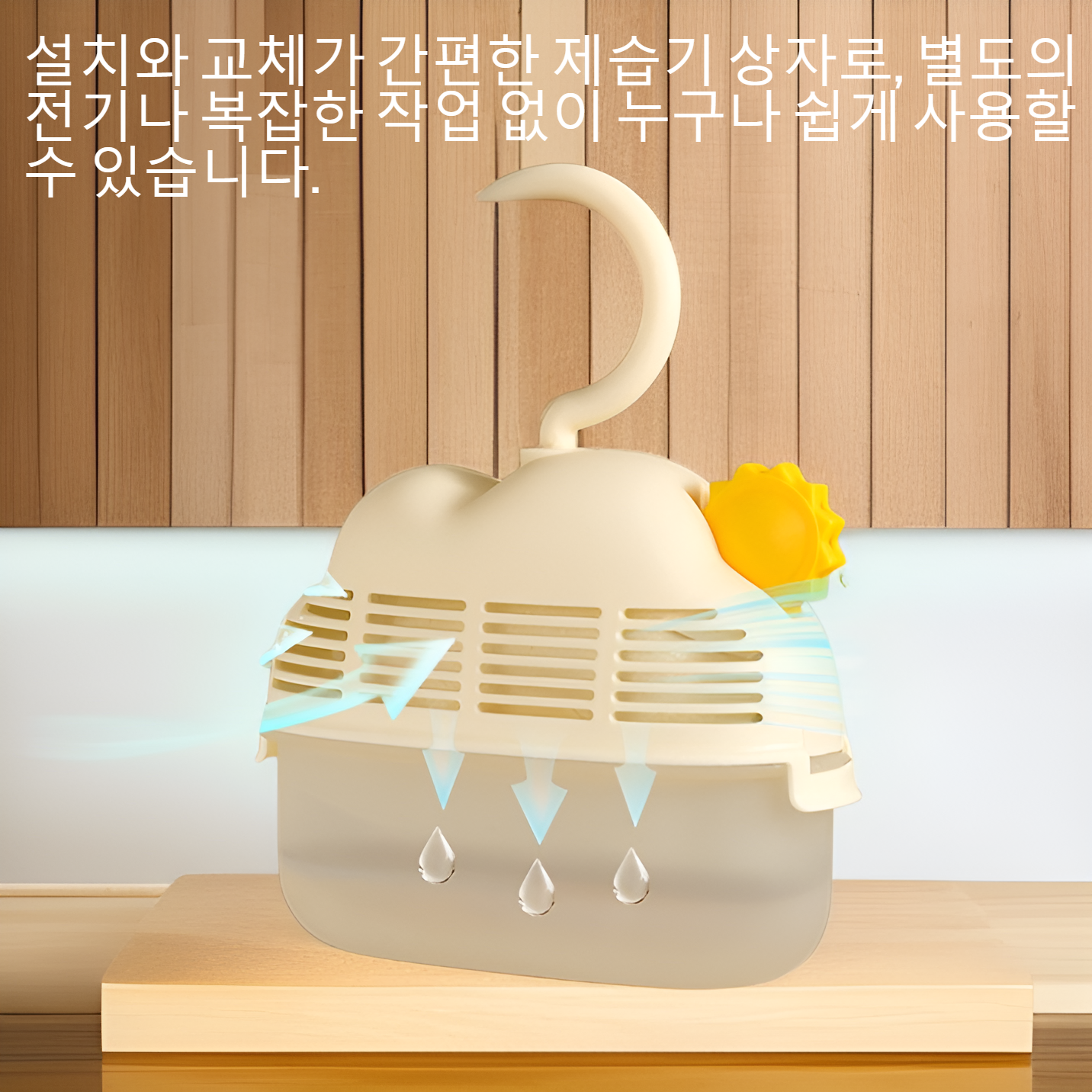 곰팡이 방지 및 습기 방지 옷장 제습기 상자