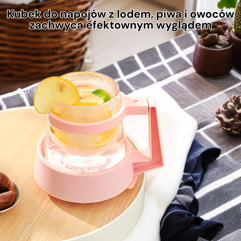  Kubek do napojów z lodem, piwa i owoców o efektownym wyglądzie