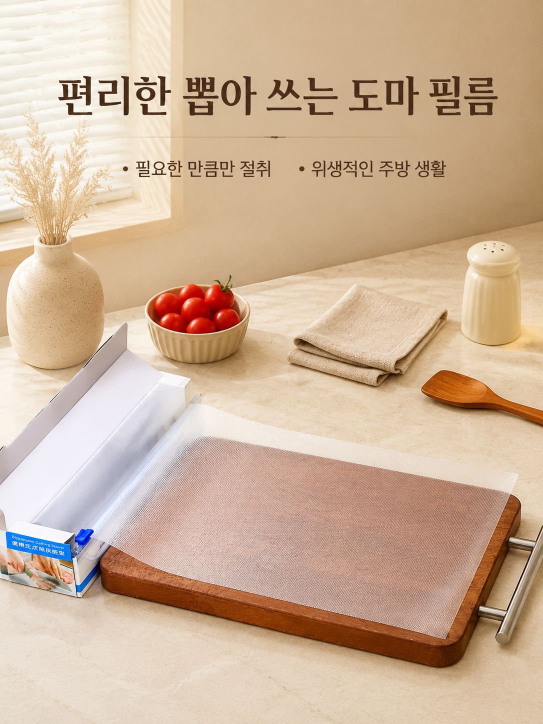 일회용 미끄럼 방지 주방 도마 매트