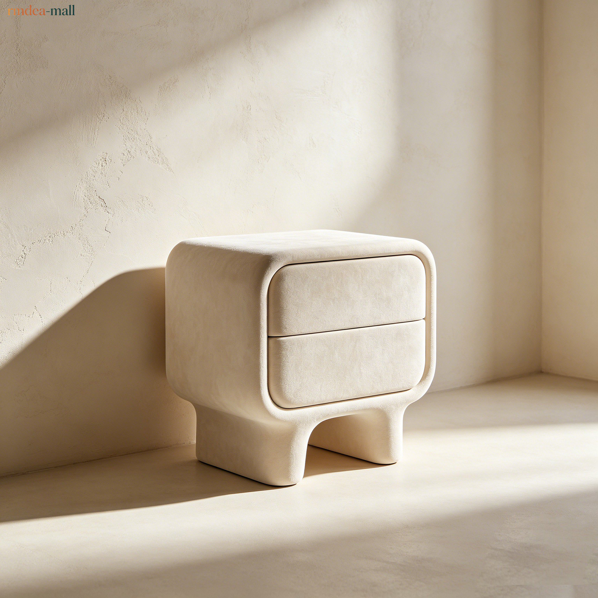 Simple storage bedside table for bedroom