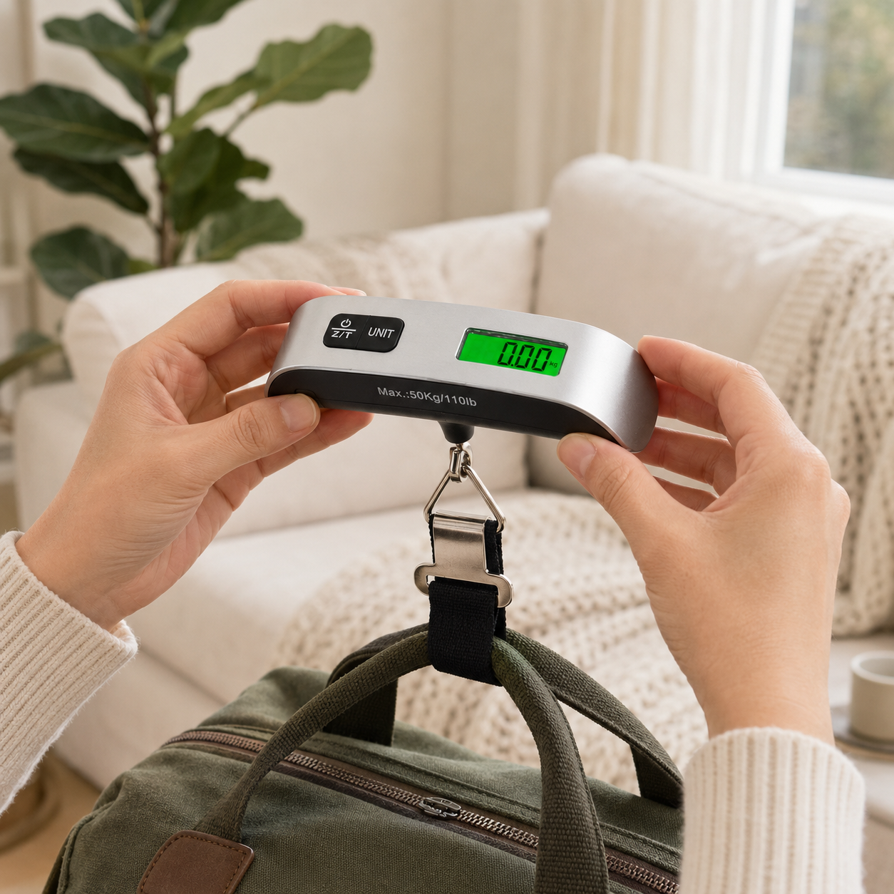 Home Portable Handheld Mini Compact Precision Weighing Luggage Scale