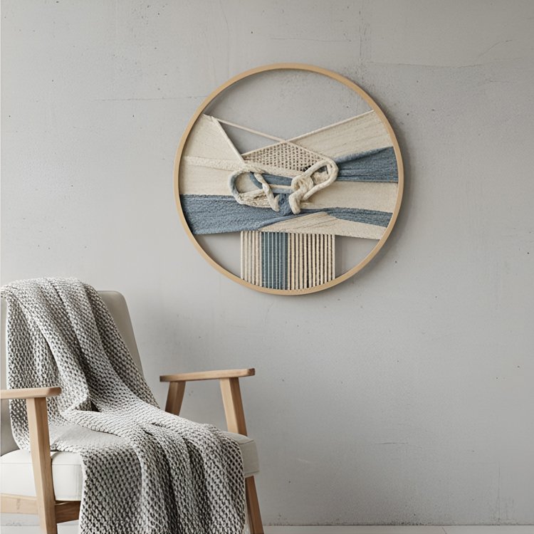 세련된 둥근 장식용 그림 소품