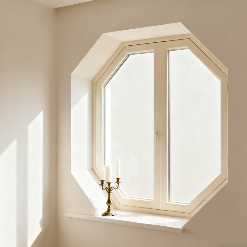 หน้าต่างดีไซน์แปดเหลี่ยมทันสมัย