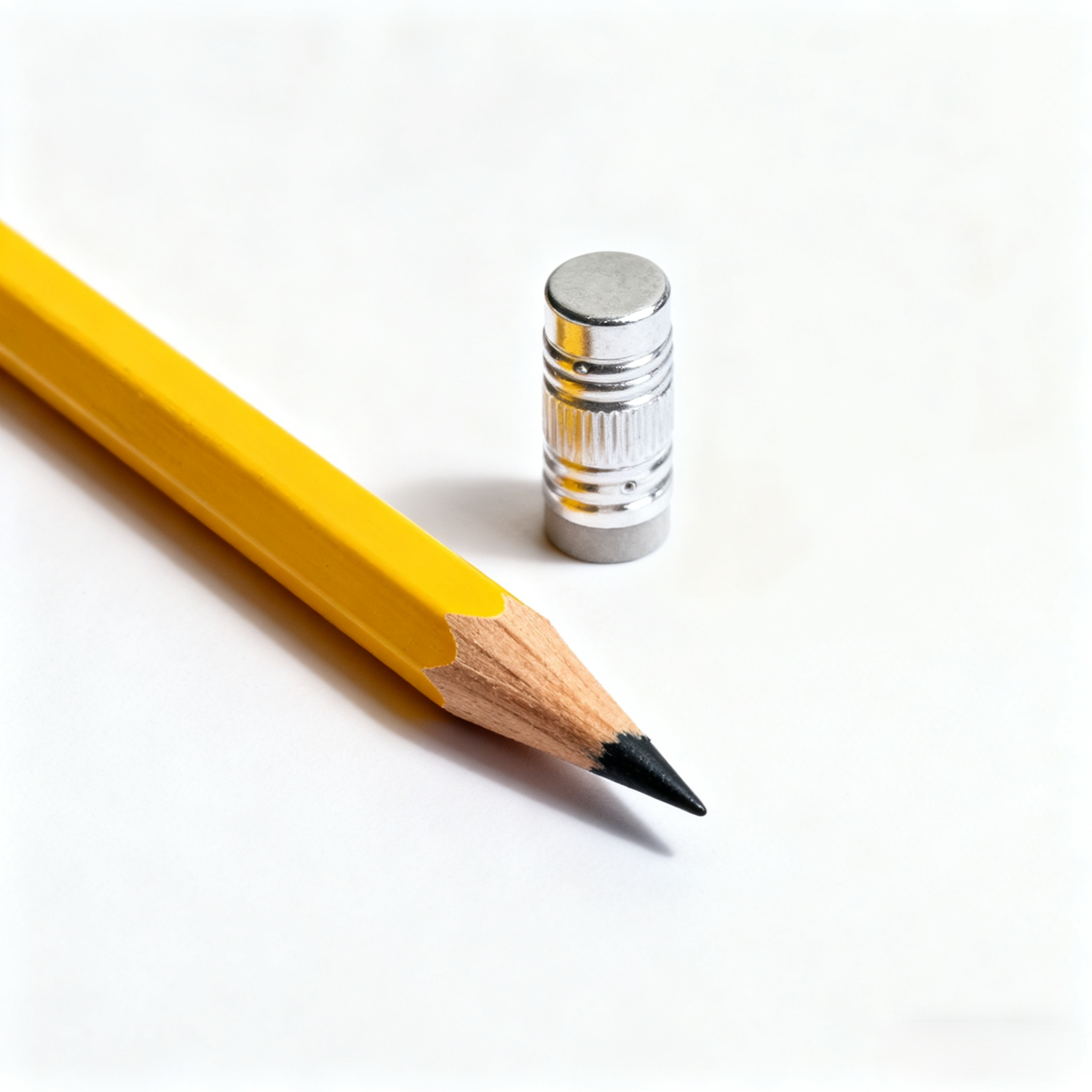 Bleistift mit praktischem Radiergummi am Ende