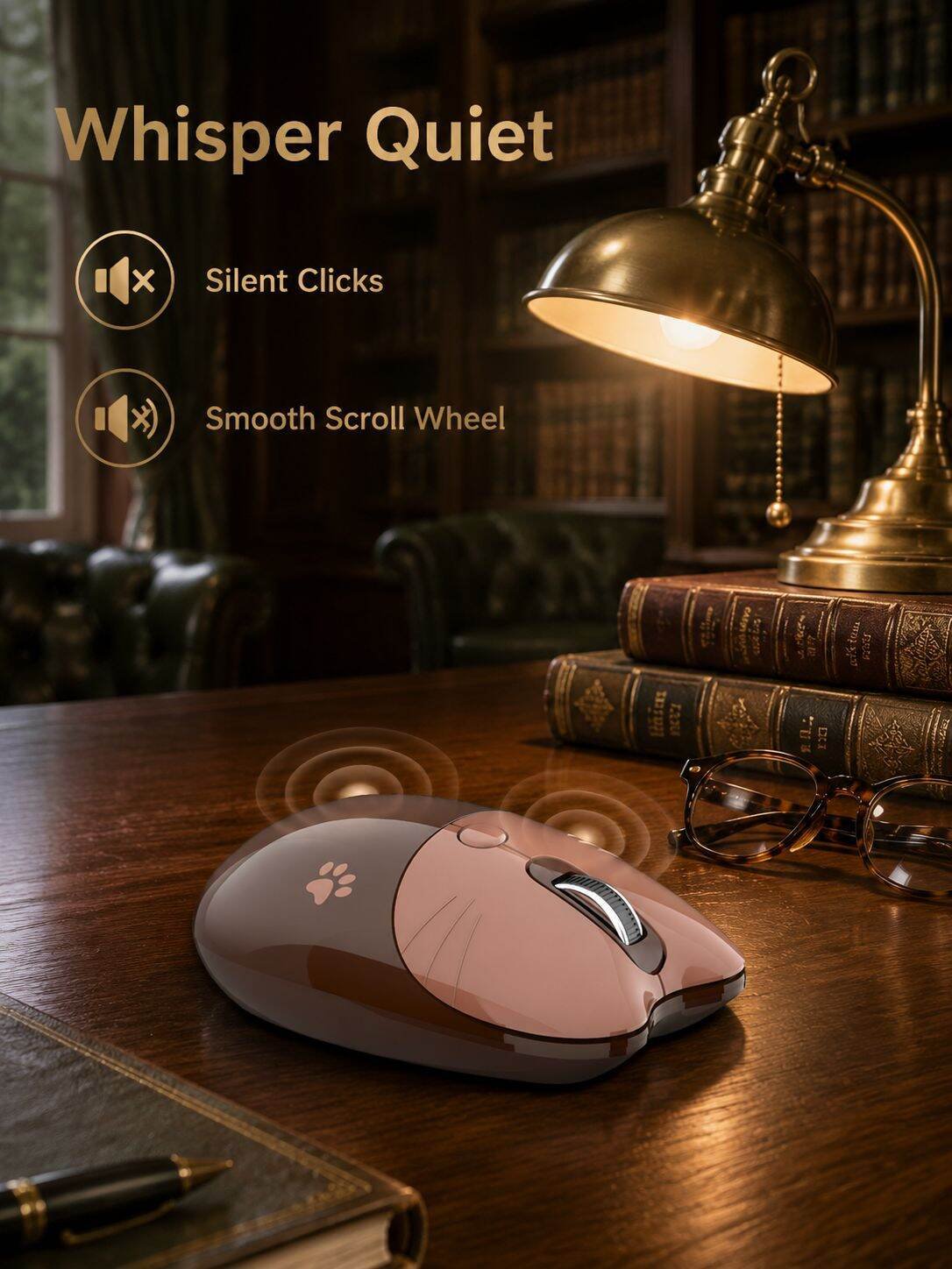 Portable Silent Wireless Office Mouse