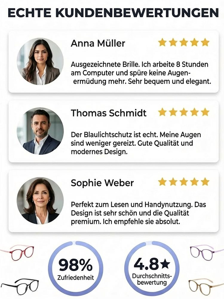Intelligente Lesebrille, die Sehprobleme heilen und den Fokus automatisch anpassen kann