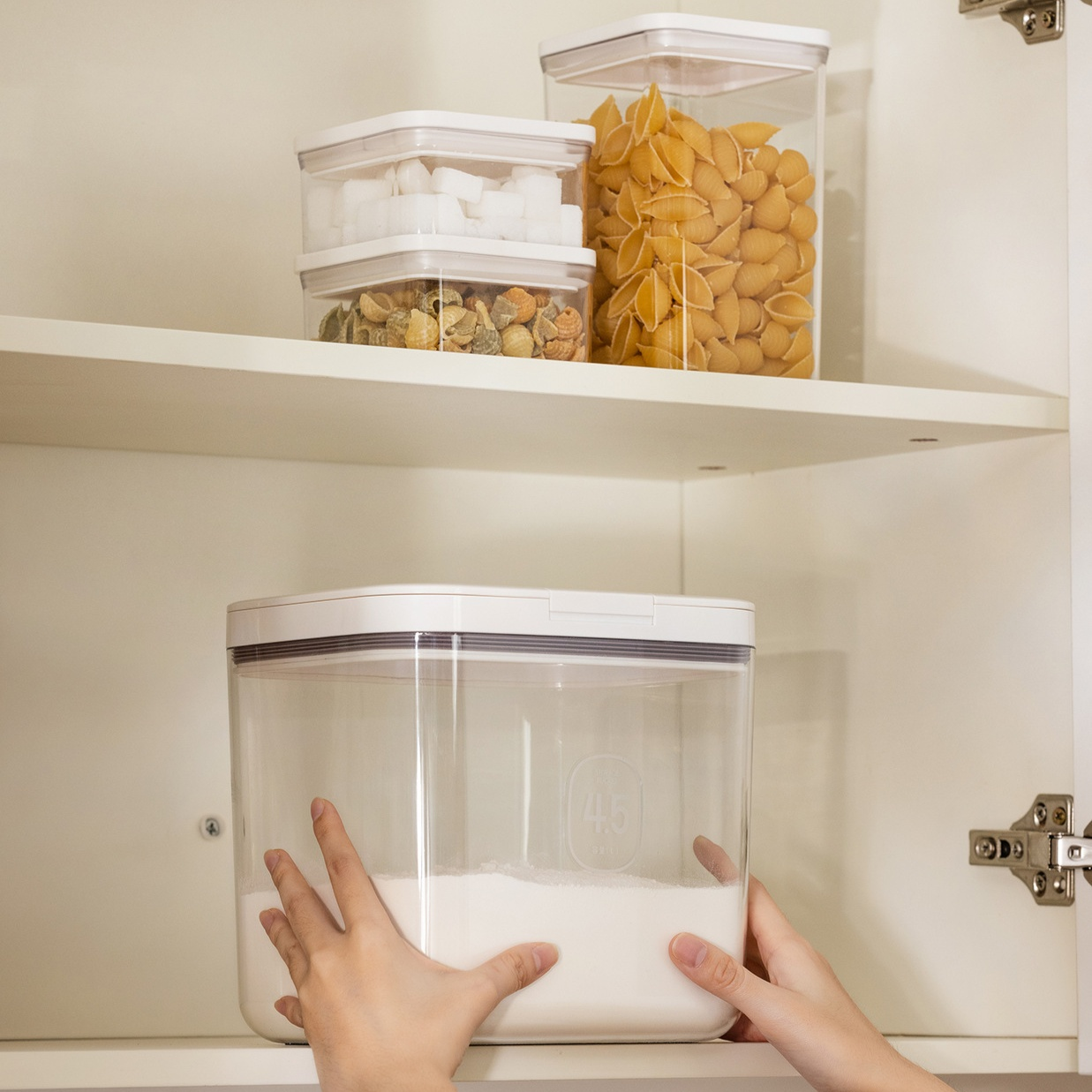 家庭用洗濯洗剤収納ボックス 密閉防湿