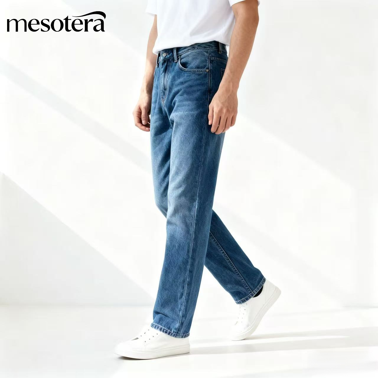 万能パンツとして使えるメンズジーンズの着用イメージ