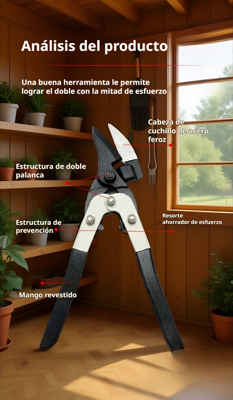 Tijeras de alta resistencia para trabajos manuales