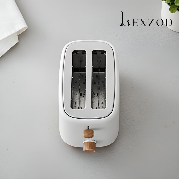 흰색 미니멀리스트 빵 제조기