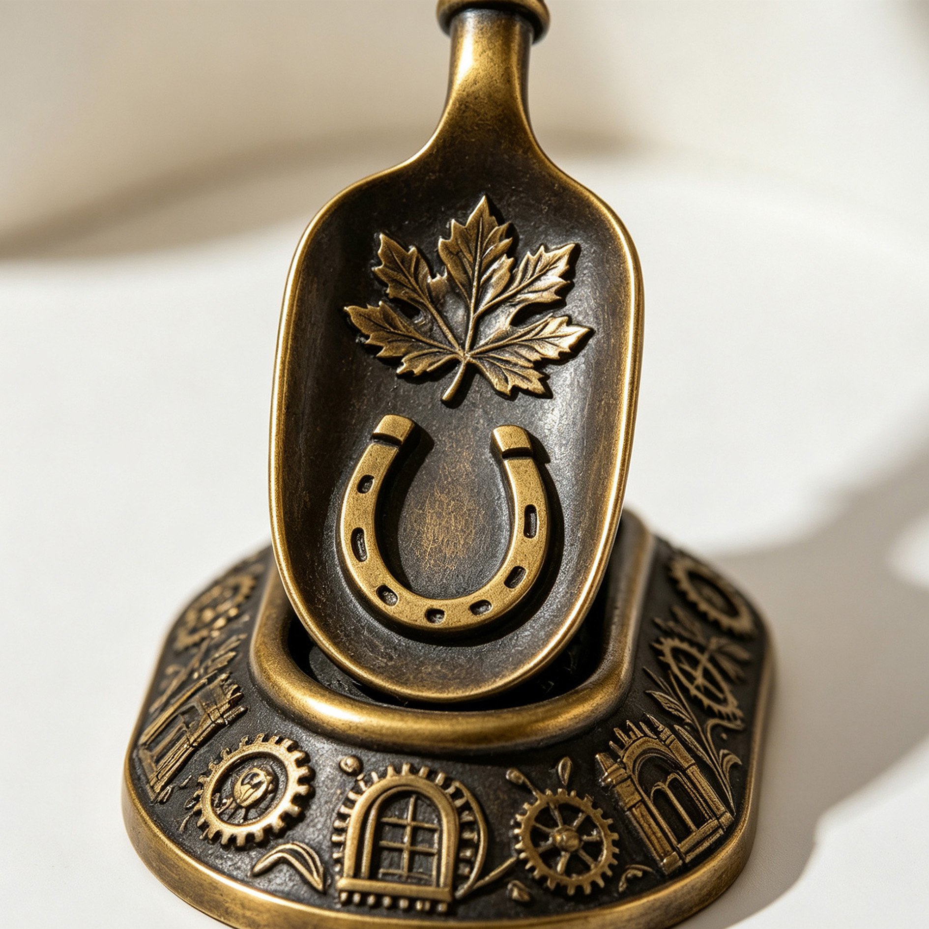Schuhanzieher aus Bronzeguss
