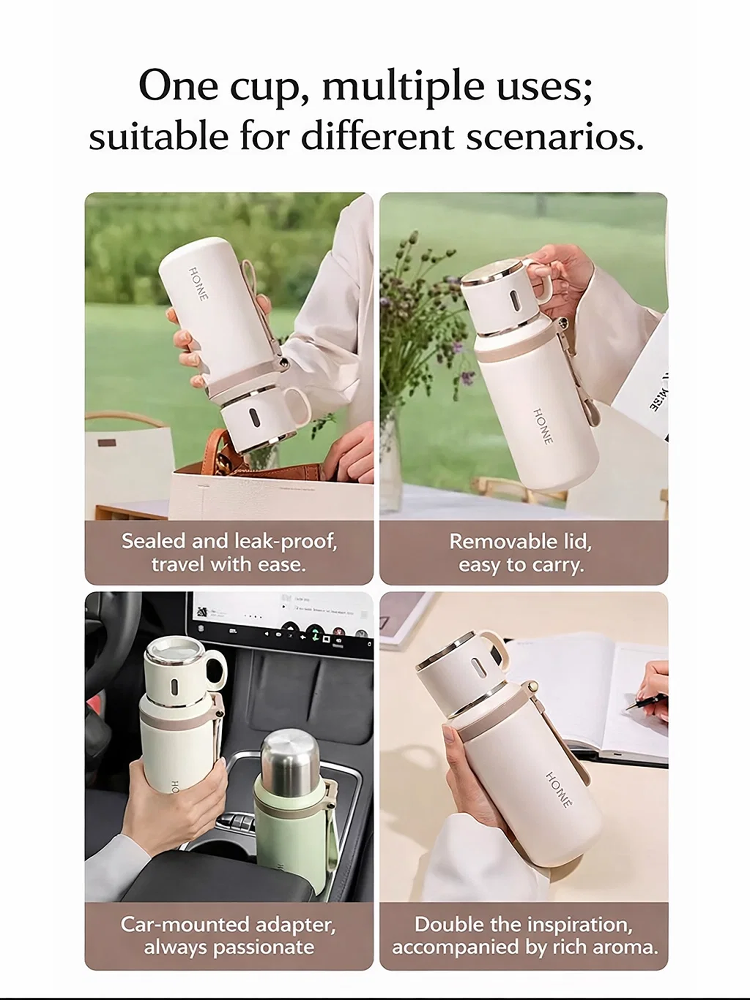 Tea Separation Long-lasting Insulation 316 Stainless Steel Bowl Lid Thermos Cup