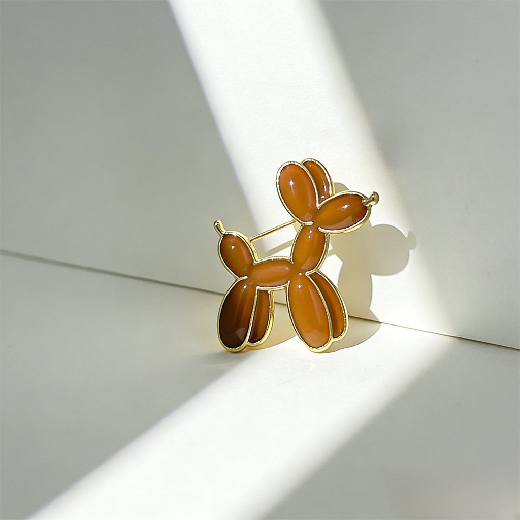 Vintage Style Dog Brooch