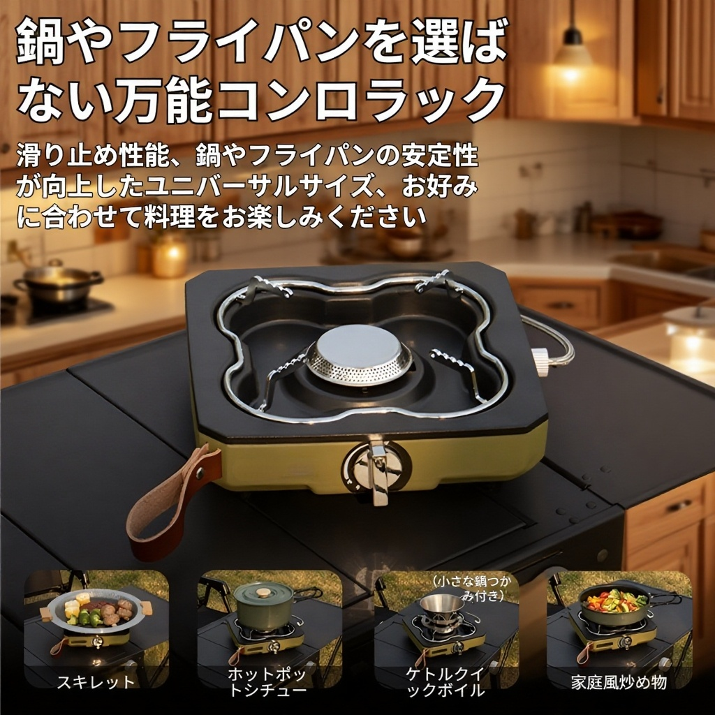 高出力アウトドア分離式シェルストーブ 防風カセットコンロ 野外調理用
