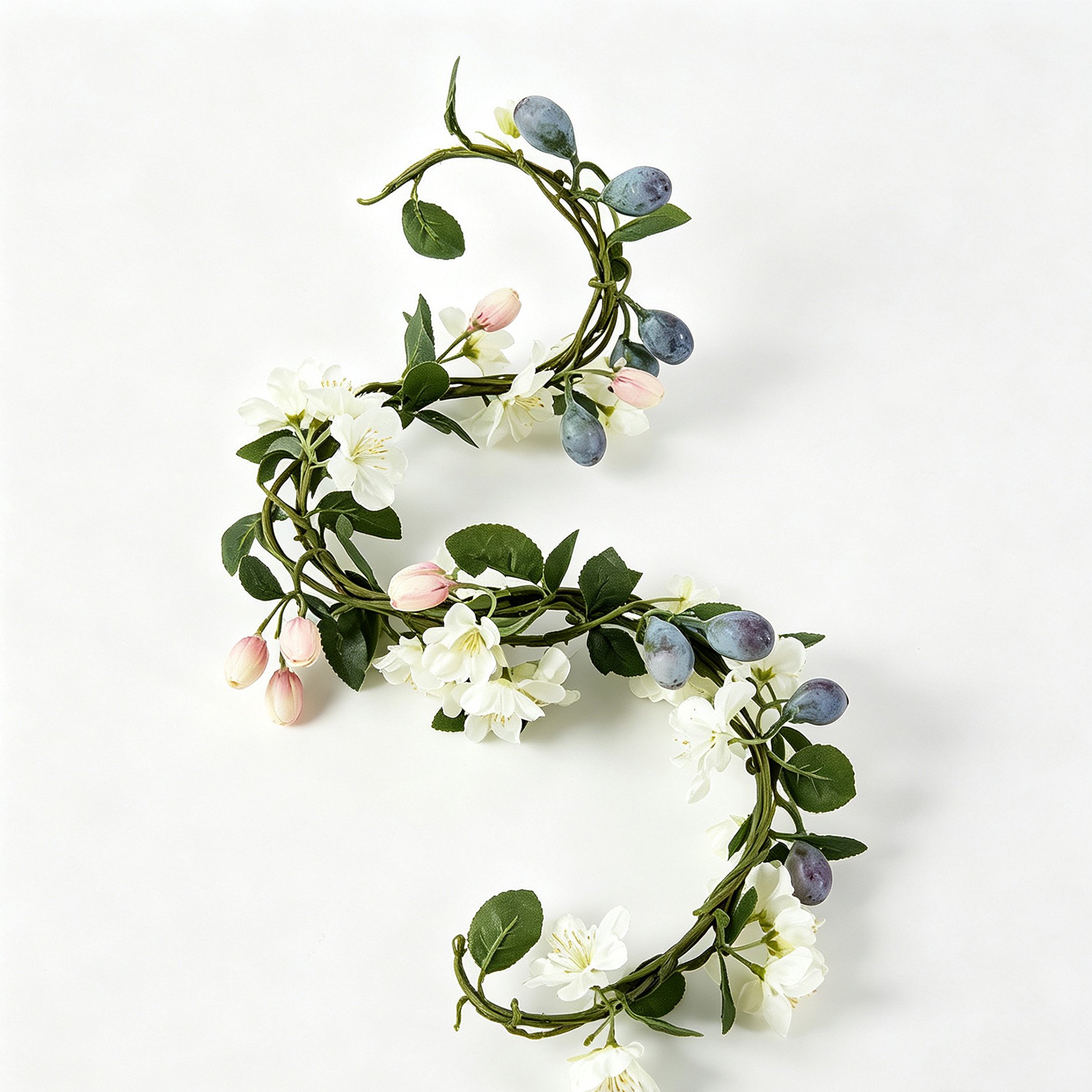 Green Fruit Floss Floral Vine