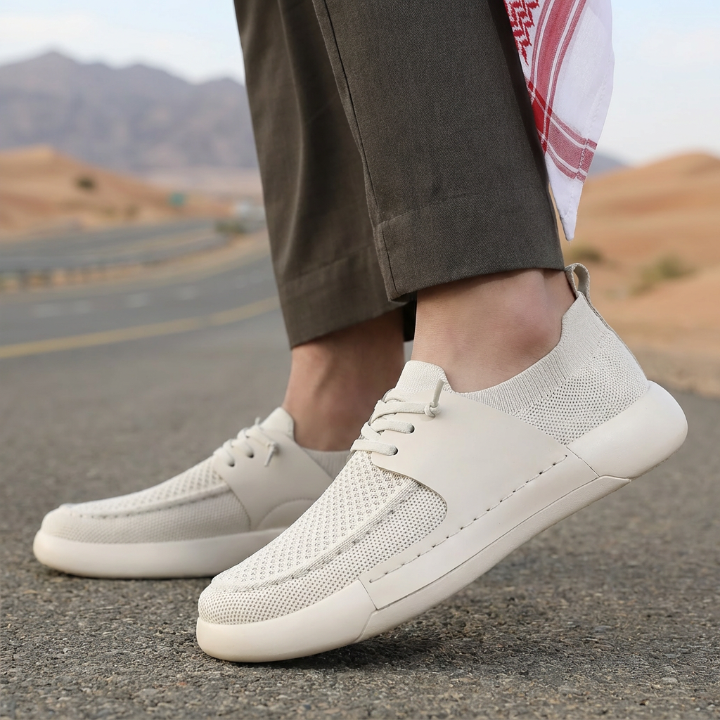 حذاء رياضي رجالي بنعل ناعم، قابل للتهوية ومناسب لجميع الإطلالات