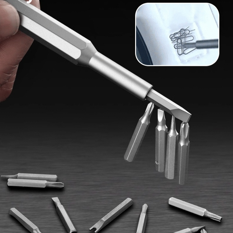 Easy-to-store screwdriver set