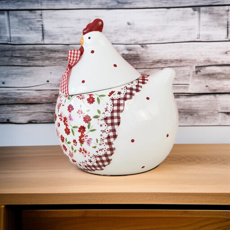 창의력 큰 수탉 도자기 밀봉 수납 탱크