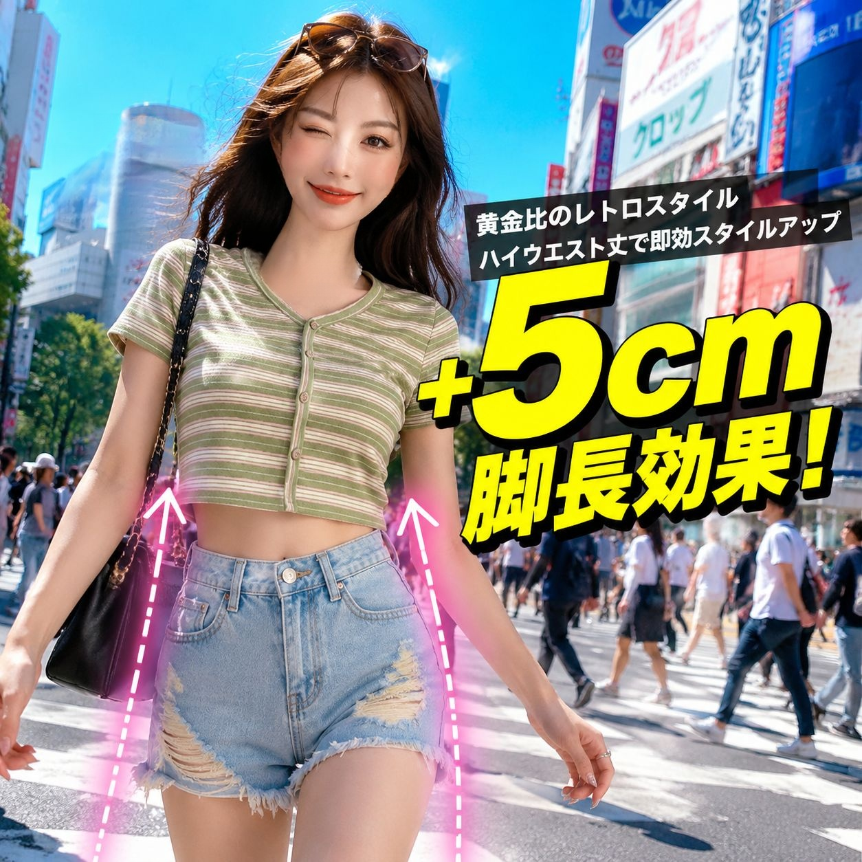 レトロ風Vネック半袖スリムTシャツ 夏新作