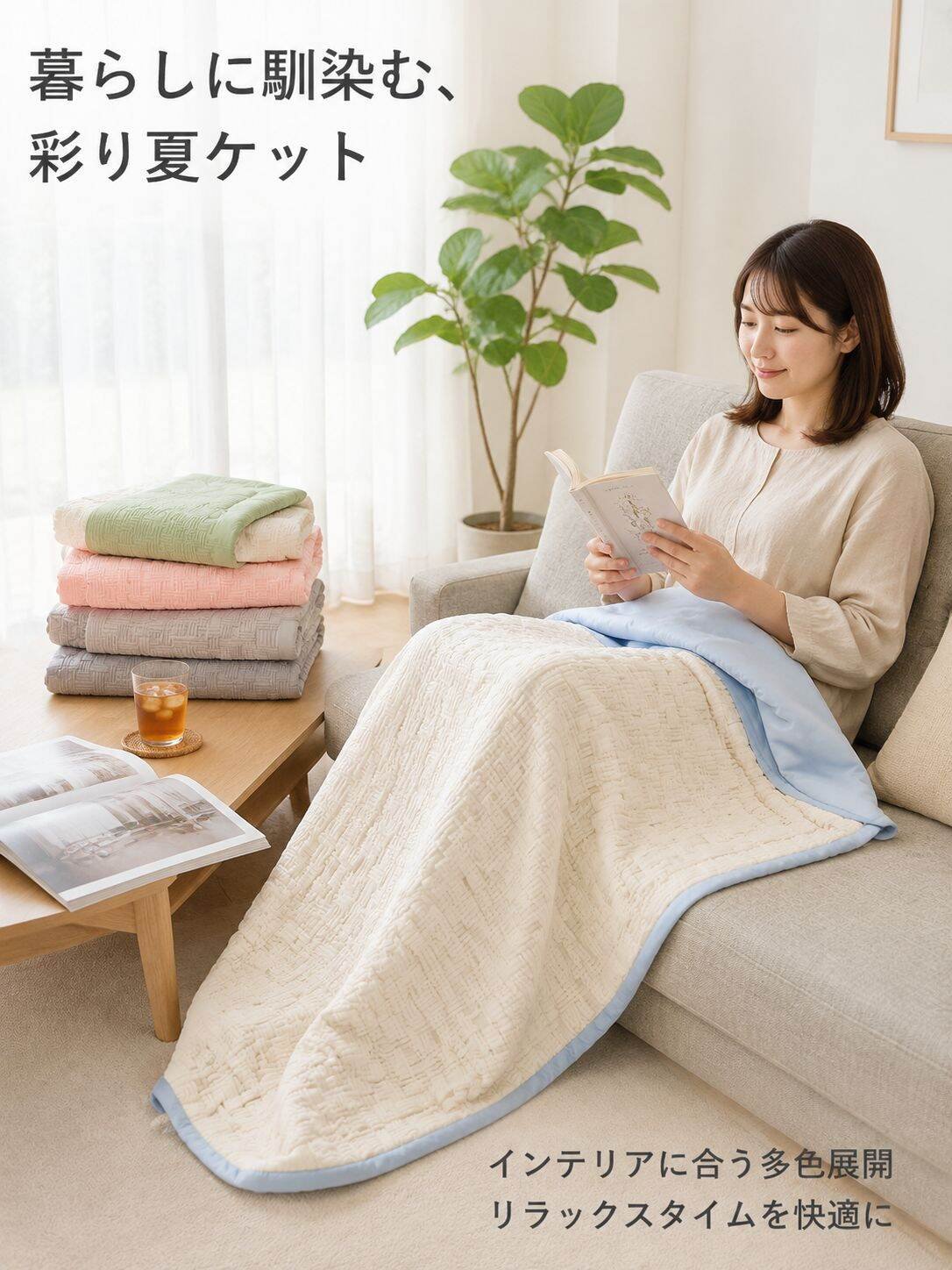 夏用お昼寝エアコンケット