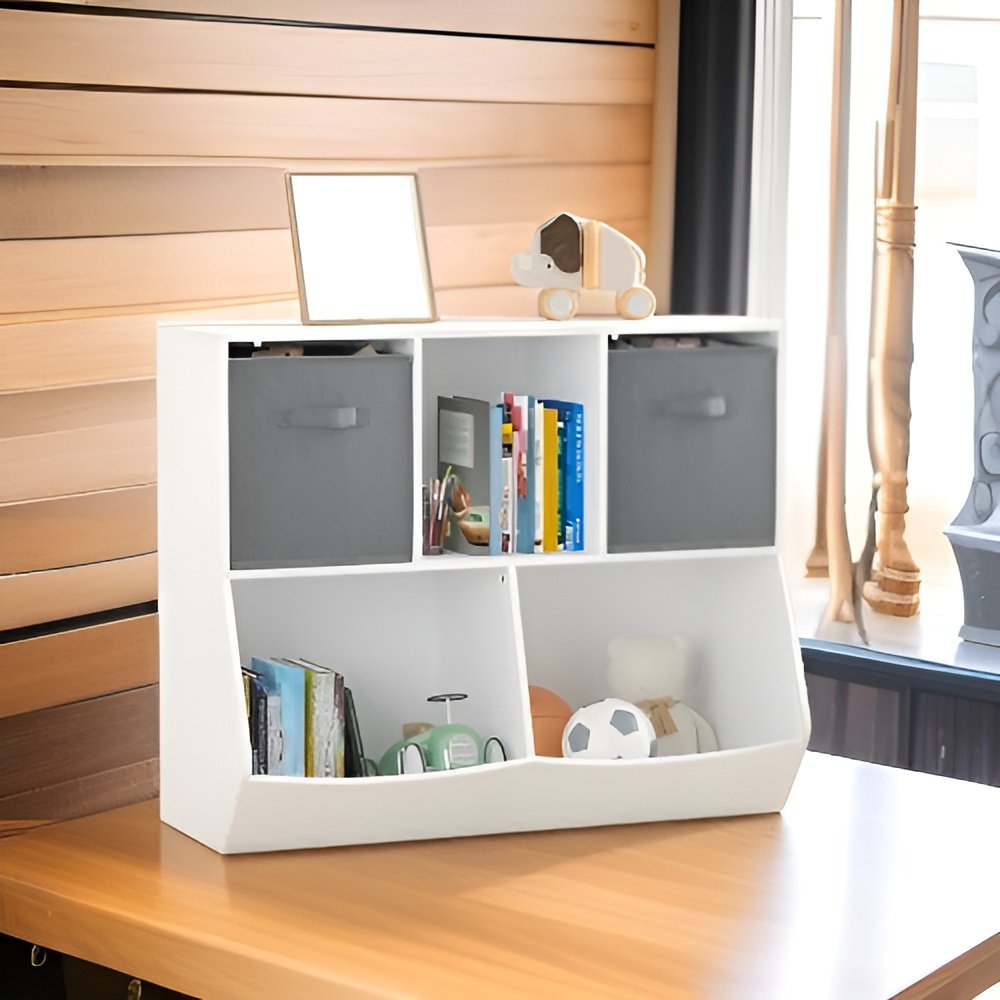 서랍이 있는 칸막이형 세로형 수납장