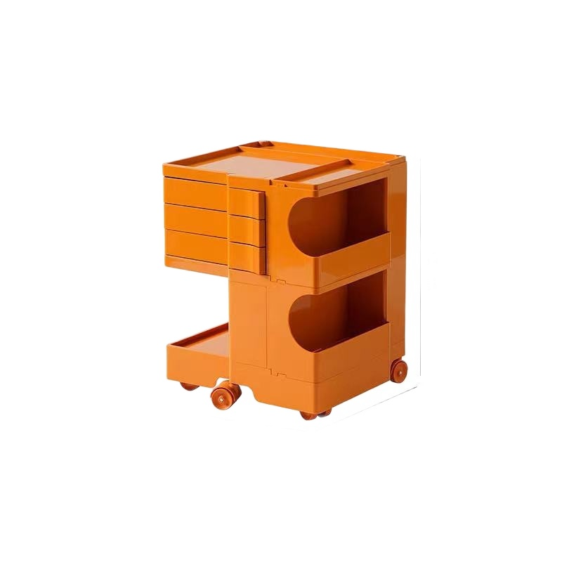 Simple rotating storage bedside table