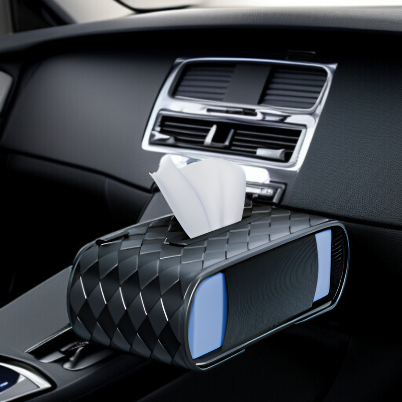 車用ティッシュボックス 車用ティッシュボックス 車用ティッシュボックス クリエイティブな多機能伸縮性ベルト レザーサンバイザー シートバック収納