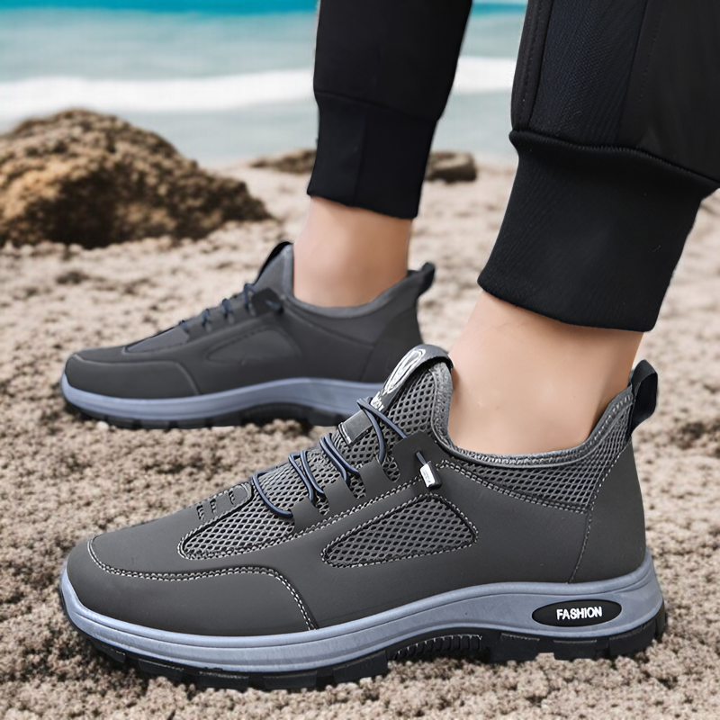 靴メンズ夏新作アウトドアハイキングシューズ耐摩耗性滑り止めスポーツシューズ通気性スポーツシューズ大きいサイズメンズシューズ