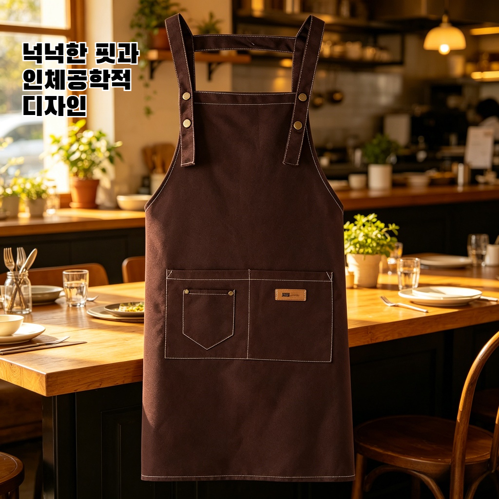 사계절용 주방 보호 앞치마 통기성 편안함