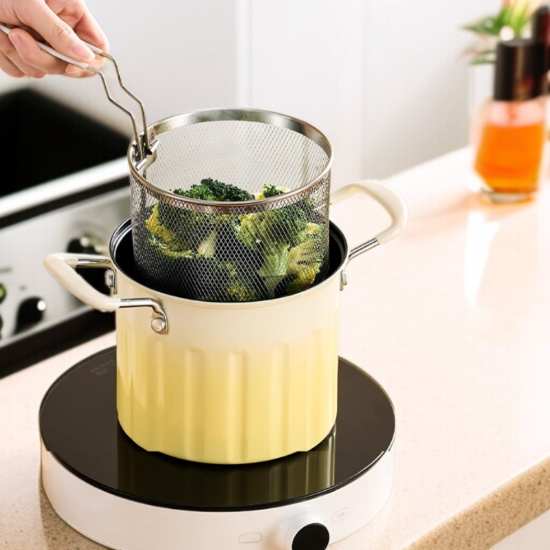 업그레이드 대용량 가정용 다용도 튀김기 튀김기 거름망 그라데이션 튀김기