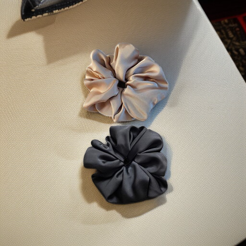 緞面純色大腸髮圈