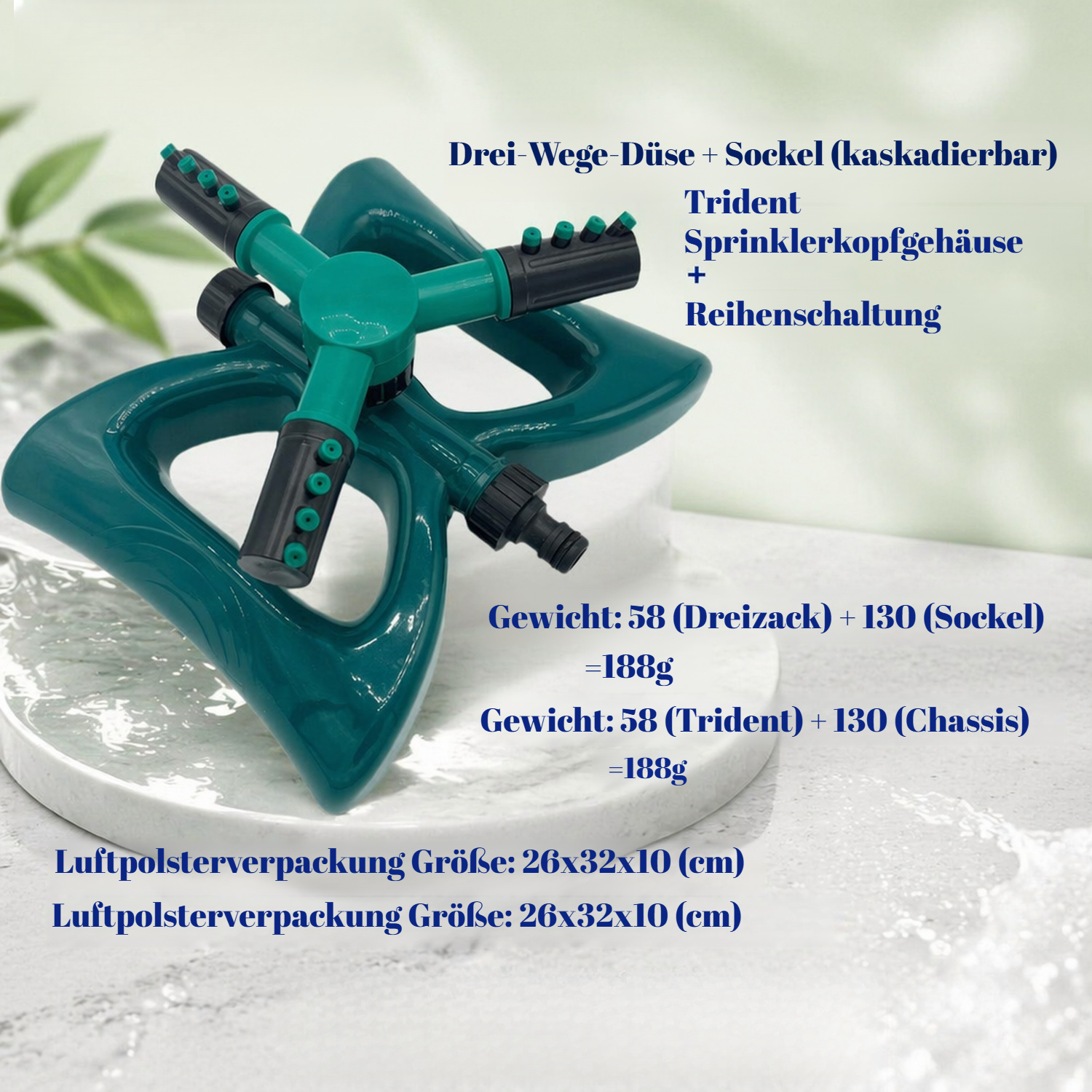 Robuster Bewässerungssprinkler für große Flächen