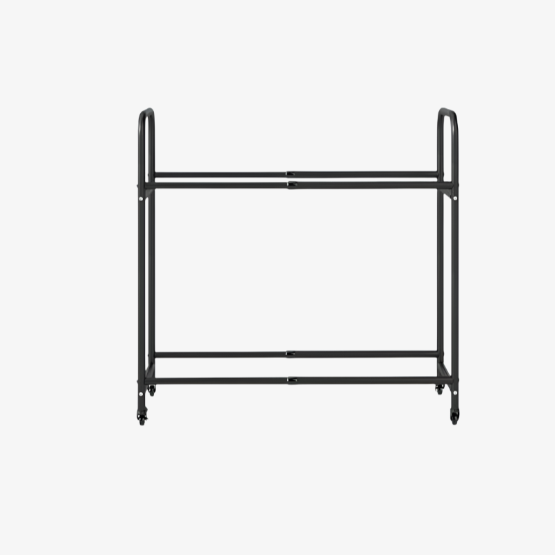 Estante de almacenamiento de neumáticos de dos niveles grande y ajustable en altura