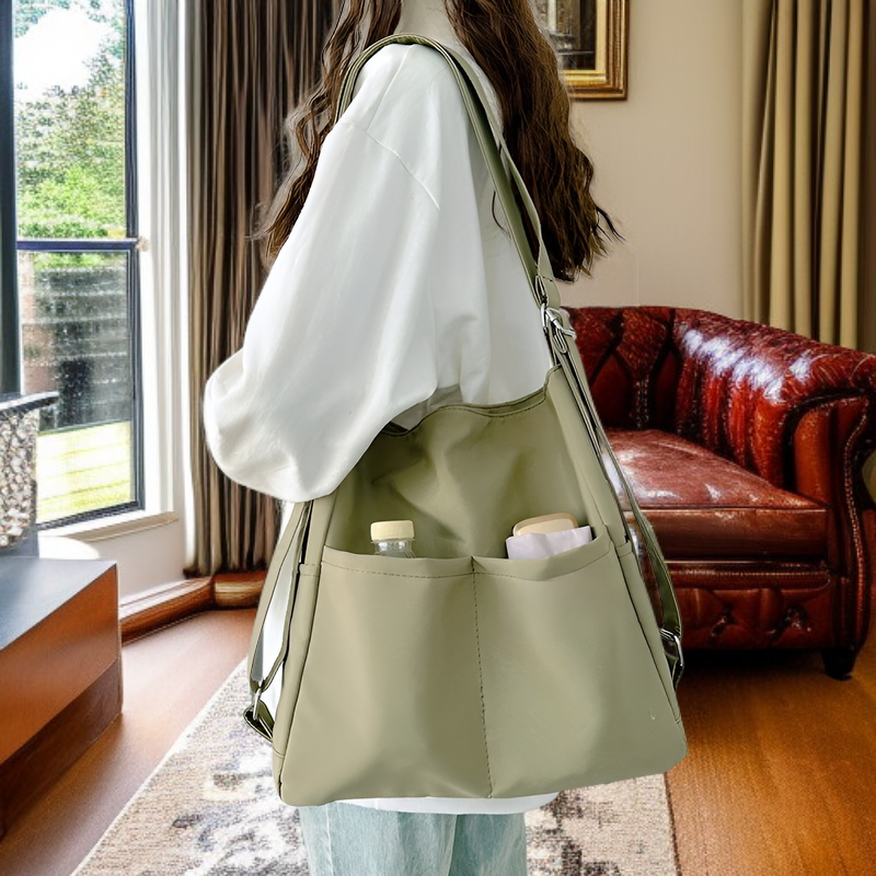 حقيبة ظهر متعددة الاستخدامات للرحلات اليومية، حقيبة عصرية ذات سعة كبيرة، يمكن حملها على الكتف