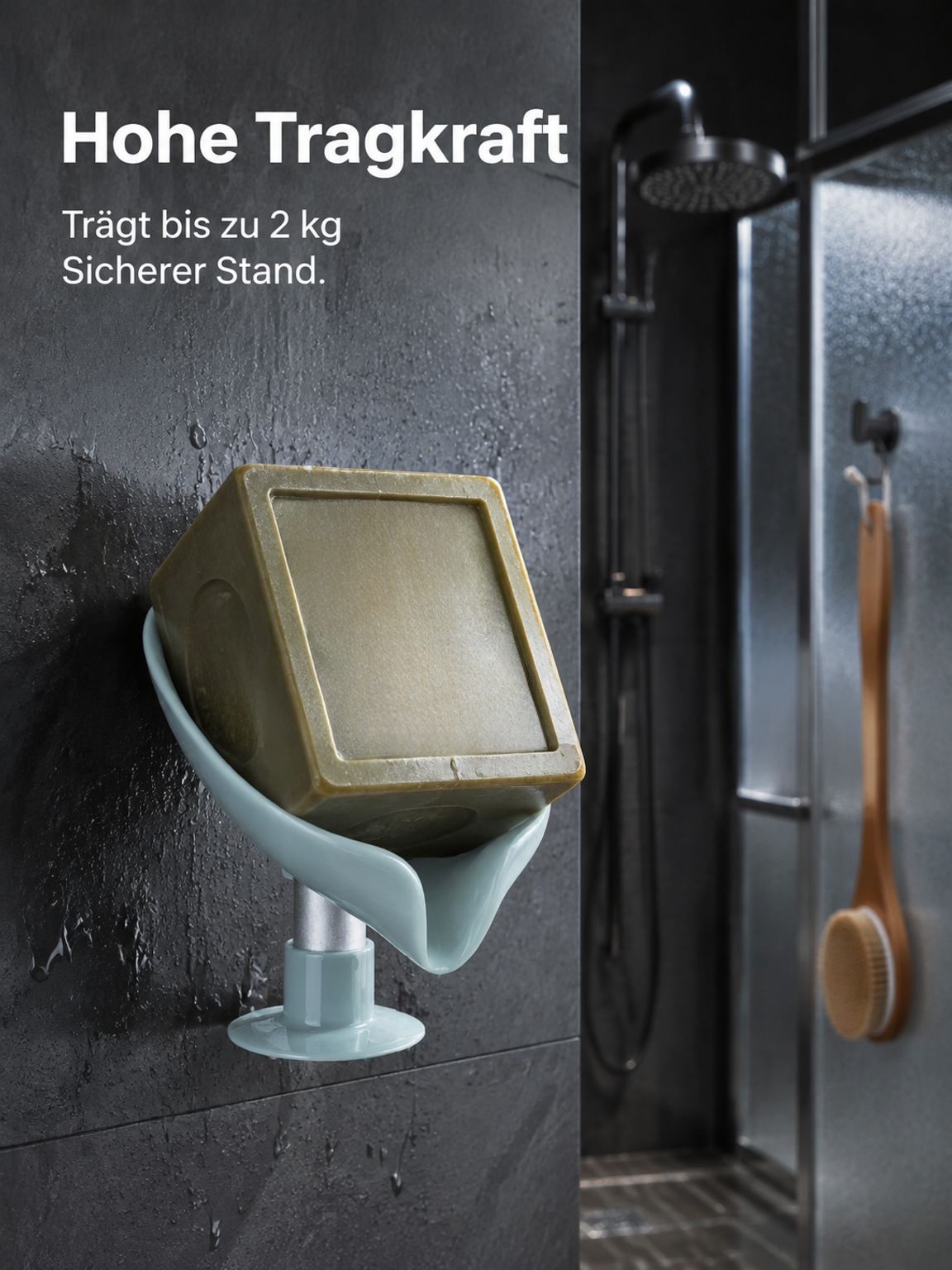 Dekorativer Lotusblatt Seifenhalter als Badezimmer Accessoire