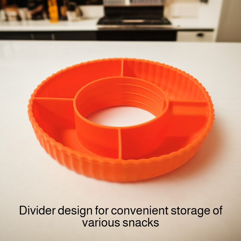 Silicone snack plate