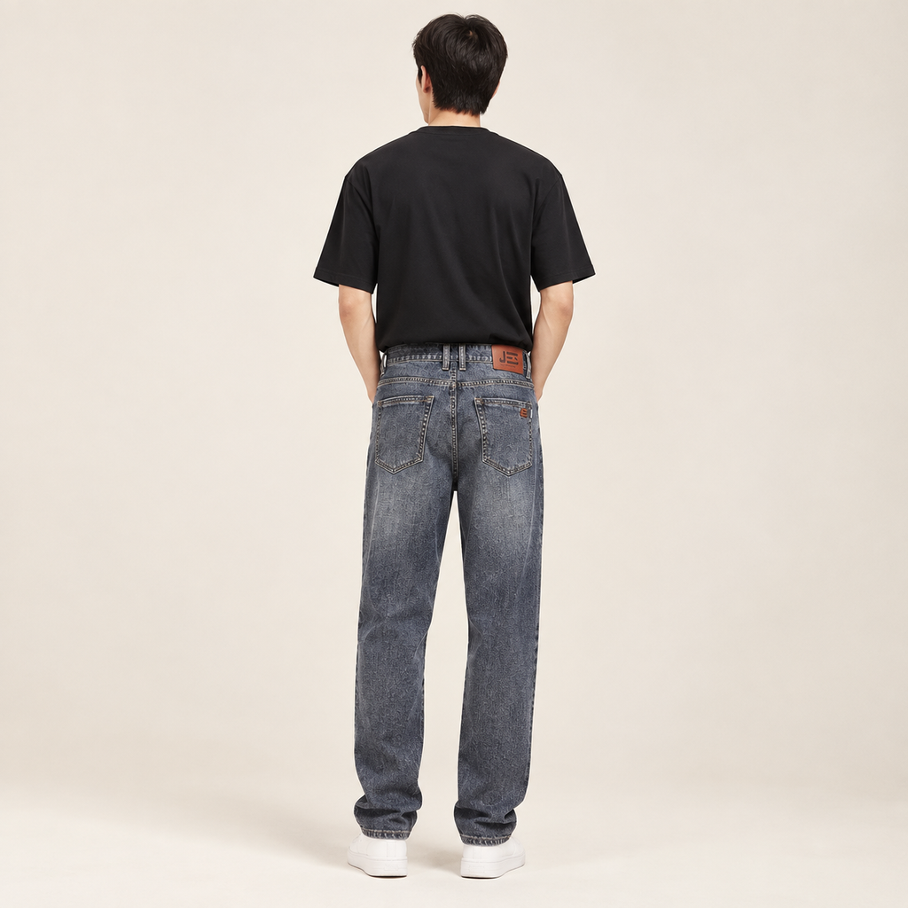 봄, 가을, 겨울 신상 패션 빈티지 스트레이트 남성 청바지