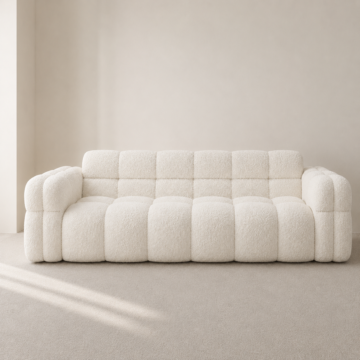 Cremiges Marshmallow-Sofa
