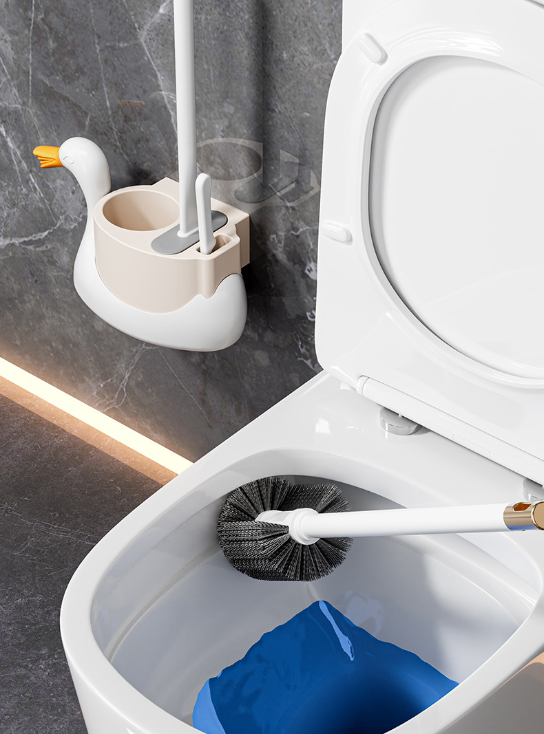 Easy to install wall mounted toilet brush holder