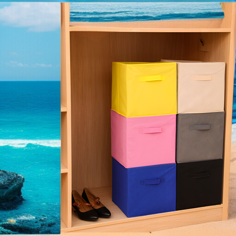 布製収納ボックス 折りたたみ式 フリーインストール 収納ボックス 寝室 ワードローブ 衣類 おもちゃ デスクトップ収納ボックス