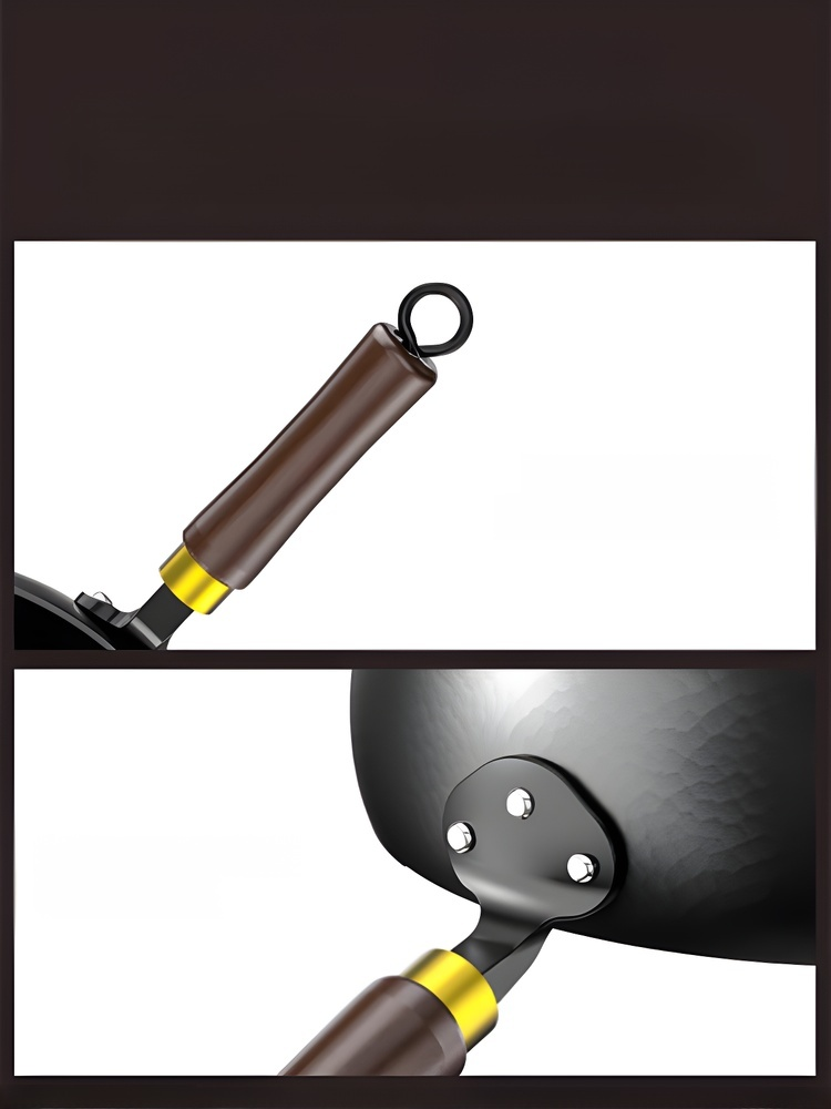 Cacerola de hierro fundido con textura martillada