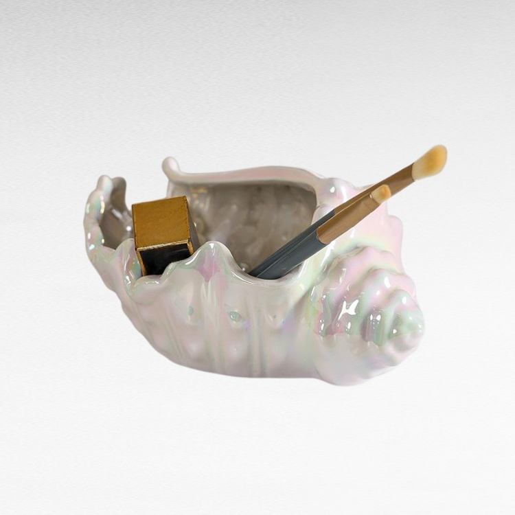 شل على شكل مجوهرات تخزين وعرض لوحة